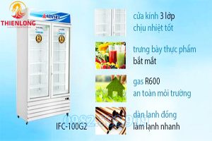 Tủ Đông Đứng 2 Cánh Alaska IFC-100G2 1000 Lít -0