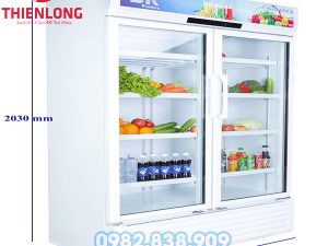 Tủ Mát 2 Cánh Sumikura SKSC-802WG2-HW-1