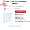 Tủ Đông 3 Cánh Kính Berjaya 3D-DF-SM-EV-2