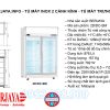 Tủ Mát 2 Cánh Kính Berjaya 2D-DC-SM-1